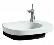 Раковина для ванной подвесная Laufen коллекция Mimo черно-белая H8105560171041