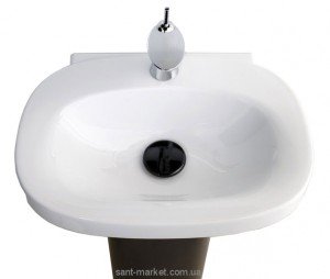 Раковина для ванної на п'єдестал Laufen колекція Mimo чорно-біла H8115530171041