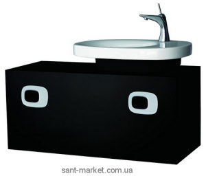 Тумба під раковину Laufen Mimo підвісна 100х40х45 чорна H4335520555401