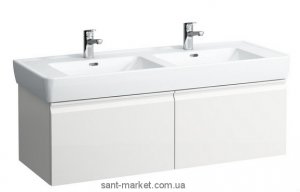 Тумба под 2 раковины Laufen Pro подвесная 122х45х39 белый H4830810954631
