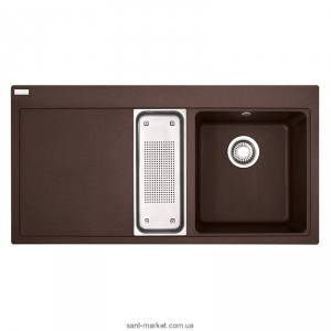 Мийка для кухні прямокутна Franke Mythos MTG 651-100 1.5 чаші крило зліва врізна граніт шоколад 114.0176.576