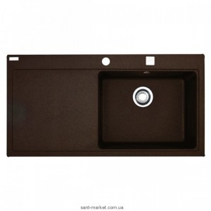 Мийка для кухні прямокутна Franke Mythos MTG 611 крило зліва врізна граніт шоколад 114.0176.578