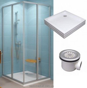 Душова кабіна Ravak Supernova 90х90х185 низький піддон SRV2-90