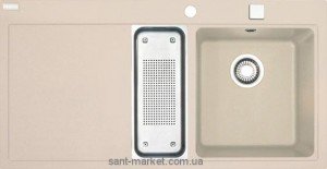 Мойка для кухни прямоугольная Franke Mythos MTG 651-100  1.5 чаши  крыло слева  врезная  гранит  бежевая 114.0017.935