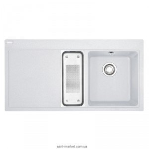 Мойка для кухни прямоугольная Franke Mythos MTG 651-100  1.5 чаши  крыло слева  врезная  гранит  белая 114.0017.861