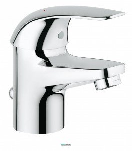 Змішувач для раковини одноважеля з донним клапаном Grohe колекція Euroeco хром 32732000