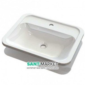 Раковина для ванной встраиваемая Буль-Буль коллекция Tiffany белая 4806101