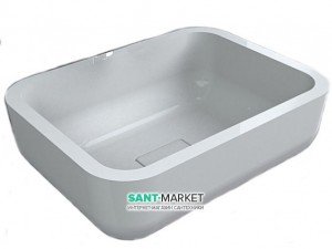 Раковина для ванної накладна Буль-Буль колекція Monako біла 4306101