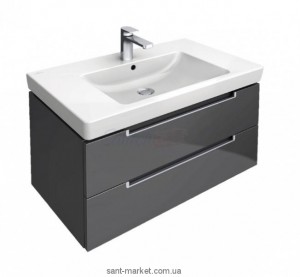 Тумба под раковину подвесная Villeroy&Boch Subway 2.0 78.7x44.9x42 серый глянец A68900FP