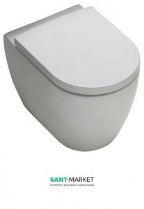 Унітаз підлоговий приставний Hatria колекція Fusion Q YXVD + Сидіння YXVX