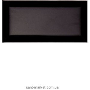 Плитка настінна Cevica Metro Plaqueta Negro Brillo 7.5х15