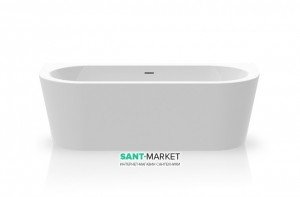 Ванна акрилова окремостояча Knief Wall 180х80 з панеллю 0100-077-06 + 0100-091-06