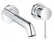 Змішувач для раковини одноважеля настінний Grohe колекція Essence + хром 19408001