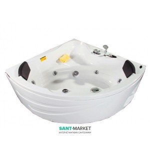 Ванна с гидро и аэромассажная акриловая угловая Appollo 154х154х69 AT-1515