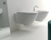 Унітаз підвісний Kerasan колекція Aquatech білий 371 501 з кришкою Soft Сlose 378801