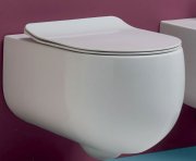 Унитаз подвесной Kerasan коллекция Flo белый 311101 с крышкой Soft Сlose 319101