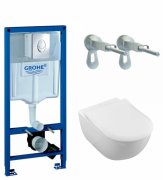 Унітаз підвісний Villeroy & Boch Subway 2.0 5614R001 + Сидіння + Комплект Grohe Rapid SL 38721001