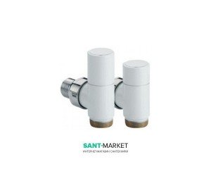 Набір запірних кранів Caleido білий 101019 RAL9010