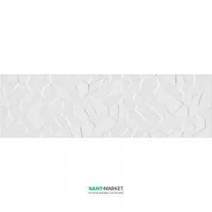 Плитка настінна Kale Wabi Shiro Crystal White Polished RP-6958R 34x111
