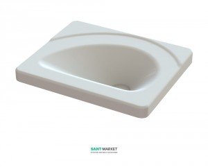 Раковина для ванної на тумбу Snail колекція Діана біла 109А100