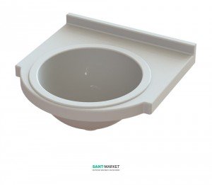 Раковина для ванної на тумбу Snail колекція Прометей біла 111А100