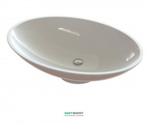 Раковина для ванной накладная Snail коллекция Ника белая 103А100