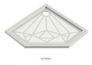 Душовий піддон Snail Прем'єр 90 білий 129А100