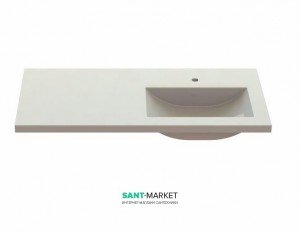 Раковина для ванної на тумбу Snail колекція Юнона біла 142RА100