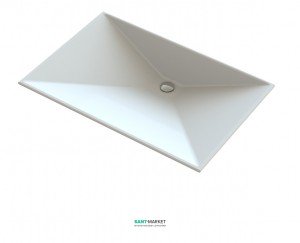 Раковина для ванної вбудована Snail колекція Антарес біла 117А100