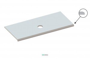 Стільниця під раковину Snail Медея 120х55 біла 123А100