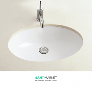 Раковина для ванной встраиваемая Sanitana коллекция Loja белая LJLE2