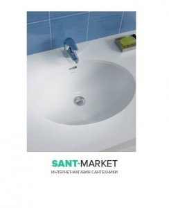 Раковина для ванной встраиваемая Sanitana коллекция Anadia белая ANLE2