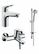 Набор смесителей для ванны Hansgrohe Focus хром 31607000+31940000+27772000