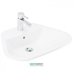Раковина для ванної підвісна Sanitana колекція Glam біла GLLM1