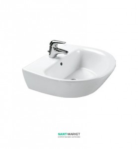 Раковина для ванної підвісна Sanitana колекція Jazz біла KPLV3