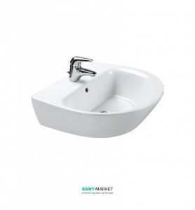 Раковина для ванной подвесная Sanitana коллекция Jazz белая KPLV3