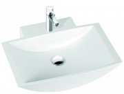 Раковина для ванної Marmorin Atria 65х52 см литий камінь білий 150 065 020 xx x