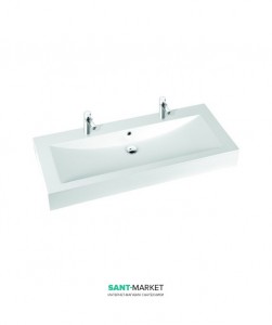 Раковина для ванной на тумбу двойная Marmorin коллекция Ceto белая 170 130 022 xx x