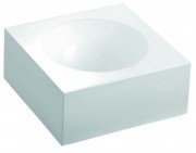 Раковина для ванної Marmorin Rea 40х40 см литий камінь білий  201 040 020 xx x