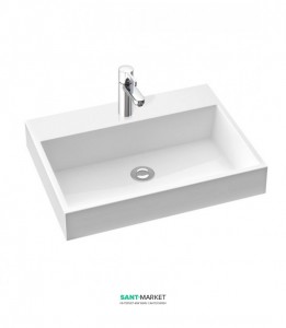 Раковина для ванної накладна Marmorin колекція Teo біла 641 060 0xx xx x