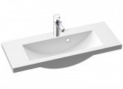 Раковина для ванної Marmorin Talia 80х31 см литий камінь білий 270 080 020 xx x