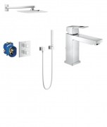 Комплект смесителей для душа Grohe Eurocube хром 345234