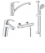 Набір змішувачів для ванни Grohe Grohtherm 1000 хром +341325