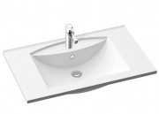 Раковина для ванной Marmorin Larissa 80х48 см литой камень белый 300 080 020 xx x