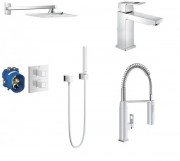 Набір змішувачів для душу Grohe Eurocube хром 345313