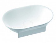 Раковина для ванної Marmorin Liva 60х35 см литий камінь білий 556 060 020 xx x