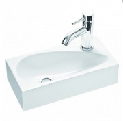 Раковина для ванної Marmorin Elara 1 40х20 см литий камінь білий 390 040 020 xx x