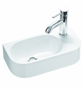 Раковина для ванної Marmorin Elara 2 40х20 см литий камінь білий 400 040 020 xx x