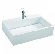 Раковина для ванної Marmorin Modico 80х43 см литий камінь білий 350 080 020 xx x