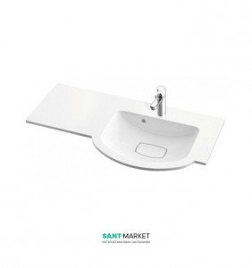 Раковина для ванної на тумбу умивальник-стільниця Marmorin Emma 90 правобічна 639 090 9xx xx x